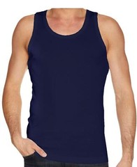 6 Pack Mens Vests 100% Cotton Plain Tank Gym Sports Summer Training Tops S-2XL