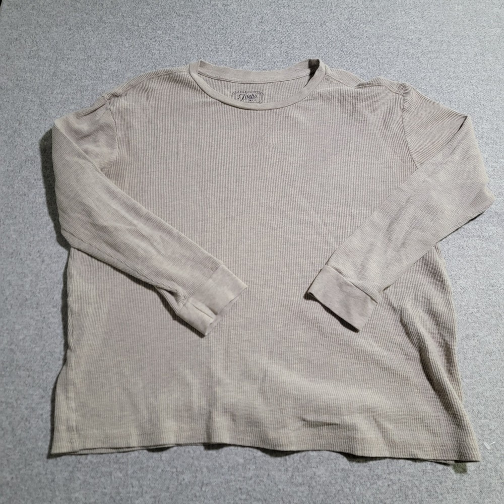 JACHS Manufacturing Men’s 2XL Brown Cotton Waffle Textured Long Sleeve Shirt