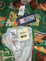 NWT New Mens LARGE Disney Parks RSVLT Enchanted Tiki Room Button Down Shirt