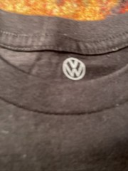 Volkswagen VW Bus Van Camper Size S Black T-Shirt Graphic Logo