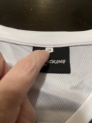 No Lacking Brand Jersey #15, Black, Size: Medium