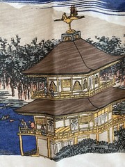 UNIQLO UT Hiroshige Ukiyo-e Kyoto Kinkakuji T-Shirt 100% Cotton Size M (US:S)
