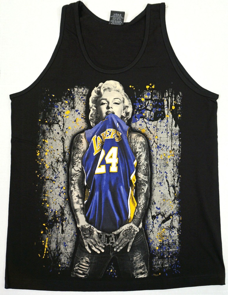 Los Angeles Tank Top T-shirt LA Kobe Marilyn Monroe Tattoo Art Men’s Vest New