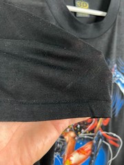 Vintage 80’s 3D Emblem Graphic Biker Reaper Sexy Tee Shirt Black Mens Rare Sz XL