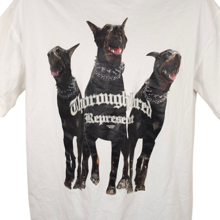 Dobermans T Shirt Mens Size XL White Thoroughbred Represent Dog Lover