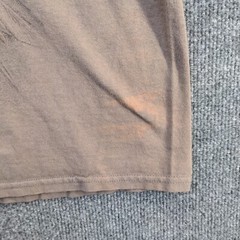 Unbranded Men’s Skull Print T-Shirt Tan 3XL Short Sleeve Crew Neck Straight Hem