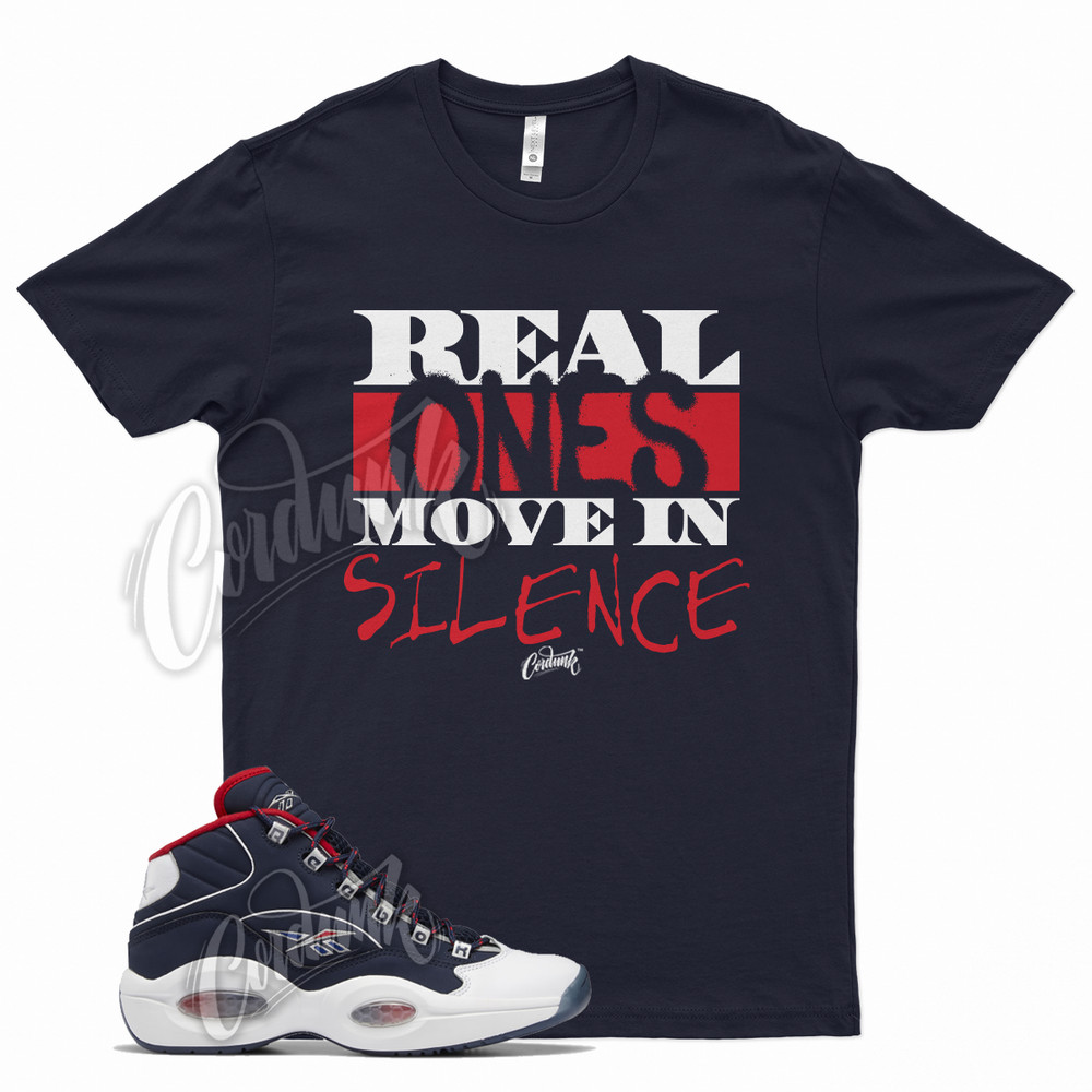 Navy R1 T Shirt for Question Mid Ftwr White Vector Red Blue