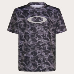Oakley Enhance Qdevo SS Tee Graphic 4.0 Short Sleeve T-Shirt Black Print 2XLarge