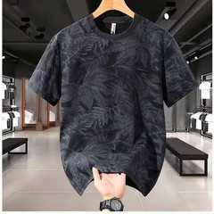 Men’s Loose Fit Short Sleeve T-Shirt Breathable Ice Silk Summer Casual Tee