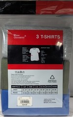 Marco Giovanni 3 T-Shirts – Size: Medium – 100% Cotton – Grey, Green, Blue
