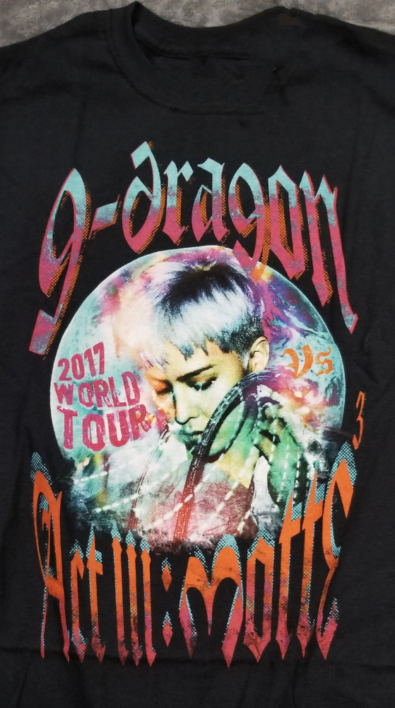 Vintage G-Dragon Singer Music Short Sleeve Unisex Black T- Shirt S-5XL BO639