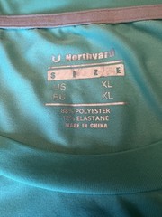 Northyard Men Mint Green XL Shirt Sleeve Tshirt With Logo Preowned