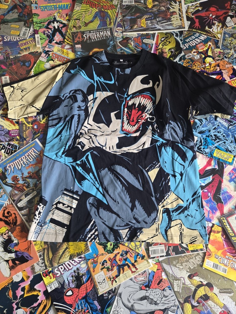 AOP Nineteenth Letter Venom Lethal Protector boot Spider-man Shirt
