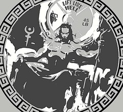Iron Gods Hades Workout T-Shirt, Mens Raglan Shirt, Gym Clothing, Gym Outfit