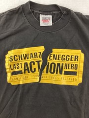 Vintage Last Action Hero T-Shirt Movie Promo 1993 Schwarzenegger M L