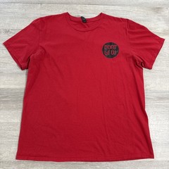 C POT Shirt 3 Samples Album Red Men’s Large Back Print Cotton Tee