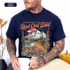 Comfort Colors Reel Cool Dad Fishing Shirt Father’s Day Gift For Husband Men Tee