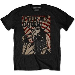 System of a Down Mens T-shirt – SOAD Statue of Liberty Tee New – Band Tees