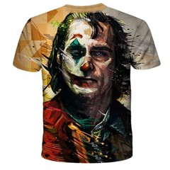 Comics Joker T-Shirt Cartoon Double-Sided Unisex Adult Size Large Medium Small