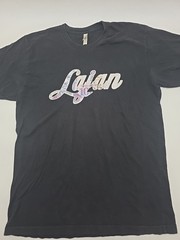 American Apparel T-Shirt Men Large Black Graphic Tee..#40225