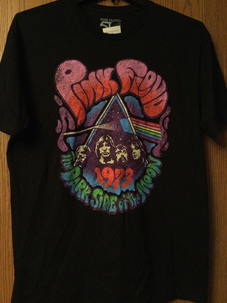 Pink Floyd – Dark Side Of The Moon – 1973 – Multicolor On Black – NWT – L – 2023