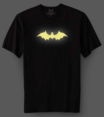 NW MEN’S PRINTED BAT GLOW IN THE DARK FUNNY HIPSTER GRAPHIC COTTON T-SHIRT