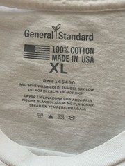 General Standard Men’s USA Flag Graphic T-Shirt Crew Neck Cotton White XL