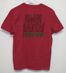 Elf Short Sleeve T-Shirt Adult Medium Red