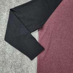 Orvis Shirt Mens XL Burgundy Black Raglan Sleeve Lined Crew Outdoor Pullover
