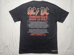 AC/DC World Tour 2015/16 Rock Band XL Shirt Black Front And Back Print NWT