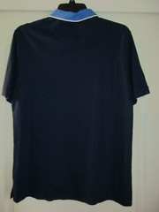 Nordstrom MENS SHOP Contrast Collar Short Sleeve Polo T-Shirt Navy L UPC95