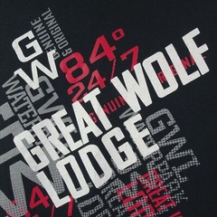 Great Wolf Lodge T-Shirt Black Size S Gildan 100% Cotton GWL