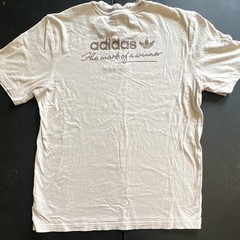 adidas Originals White Trefoil Logo “Mark of a Winner” Cotton Tee M