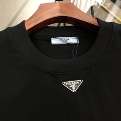 Prada 2026 new logo short sleeved T-shirt – black