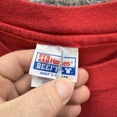 Vintage Hanes Shirt Adult Large Red Single Stitch United States Marines 90s