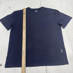 Comfrt Shirt Mens XL Blue Rayon Spandex Soft Stretch Tagless Crew Neck Tee
