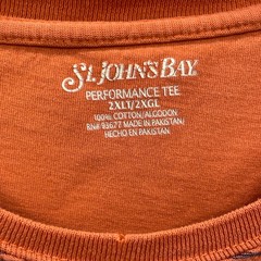 St. Johns Bay Performance T-Shirt Mens 2XLT 90s Workwear Gorpcore Camping Hiking