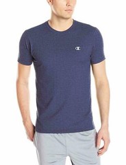 Champion Men’s Double Dry Cotton Crew-Neck Shirt Navy Small Cotton Blend X-Temp