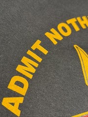 E-4 Mafia T-Shirt Small Admit Nothing Deny Everything Make Counter Accus Black