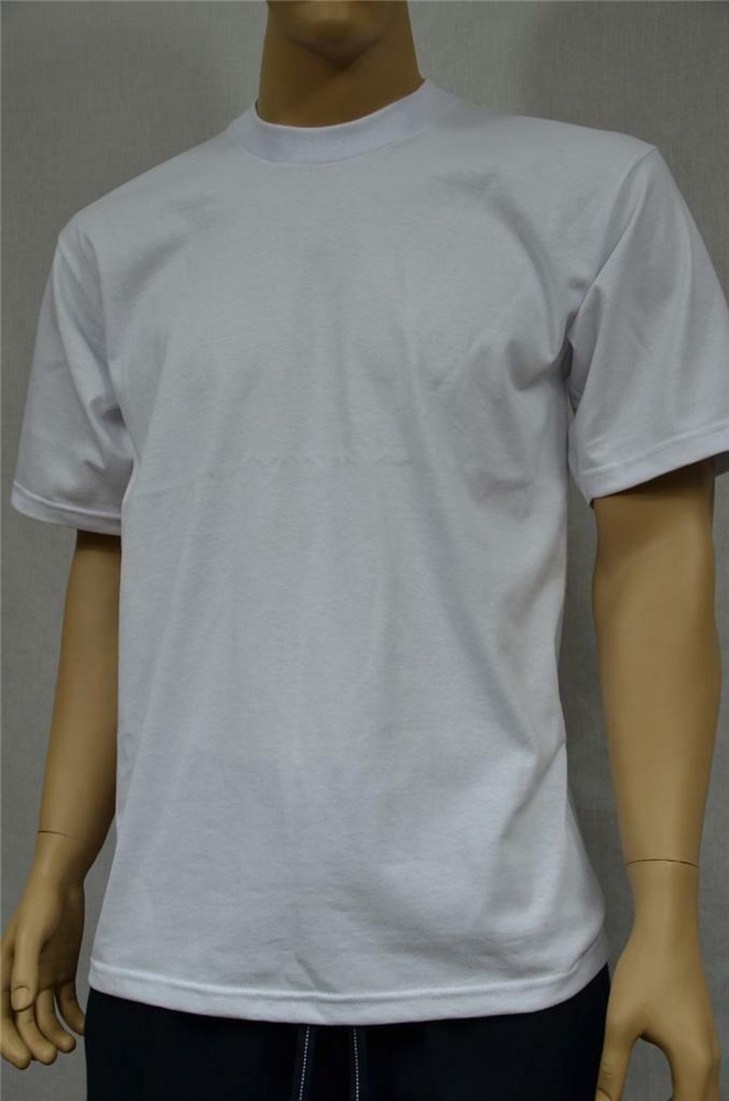 6 NEW PROCLUB XL HEAVY WEIGHT T-SHIRTS WHITE PLAIN TEE PRO CLUB BLANK 6PC