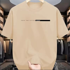 Oversized Men’s Cotton Y2K T-Shirt Lightweight Breathable High Street Casual Tee