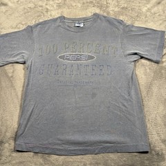 Vintage Pepsi 100 Percent Guaranteed Shirt Mens S/M Gray Nothing Else is a Pepsi