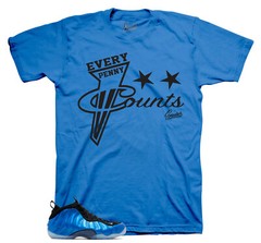 Shirts To Match Foamposite Royal International Blue – Every Penny Tee