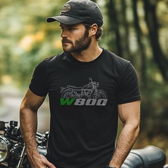 Kawasaki W800 2011-2024 – Motorcycle T-Shirt for Riders