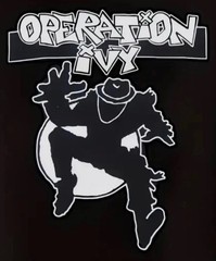 OPERATION IVY T SHIRT BLACK W/CLASSIC LOGO BRAND NEW – CIRCLE JERKS – BLACK FLAG