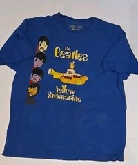 BEATLES Yellow Submarine Nothing is real Blue T-Shirt XL