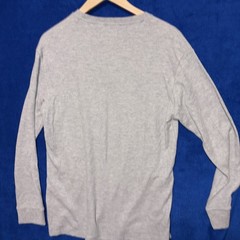 Jachs MFG Thermal Shirt Mens Large Gray Crewneck Lightweight Waffle Knit