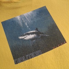 Vintage Y2K Nautica Made In USA “H2000” Men’s XL Graphic Short-Sleeve T-Shirt