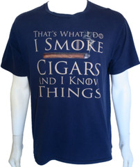Cigars Smoking Tobacco Port & Company Message T-Shirt size Large