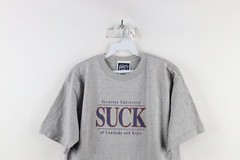 Vintage 90s Mens Large SUCK Syracuse University of Condoms & Kegs T-Shirt USA